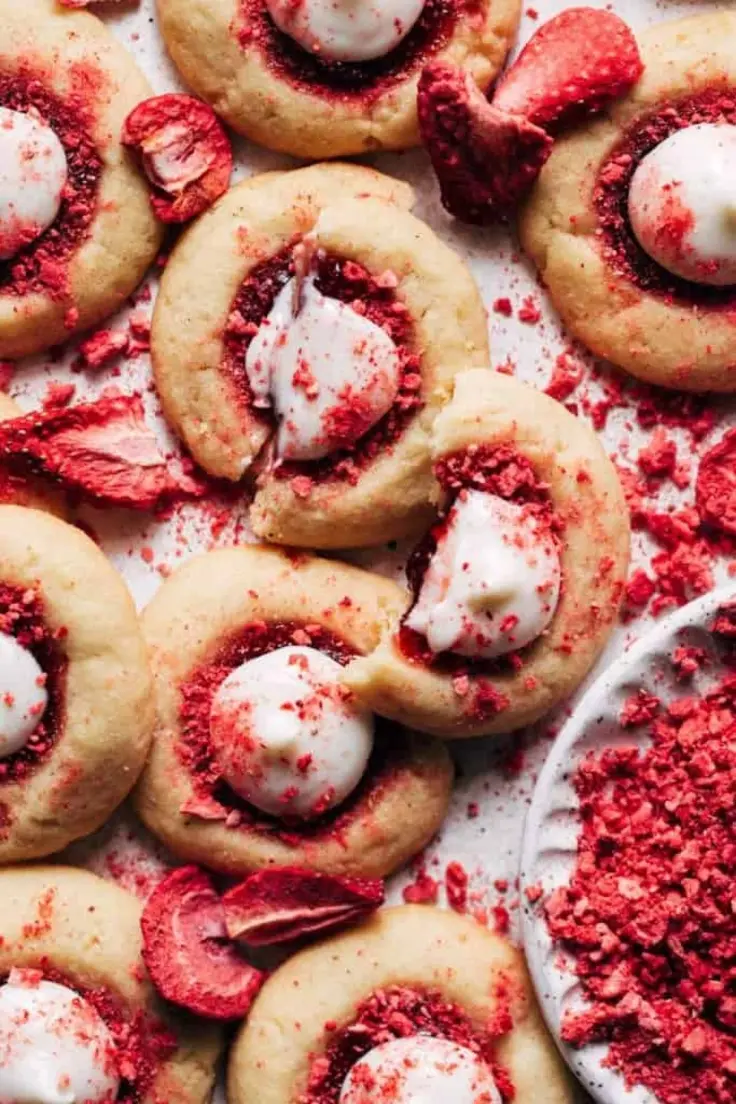 Strawberry Cheesecake Cookies Recipe by Butternut Bakery
