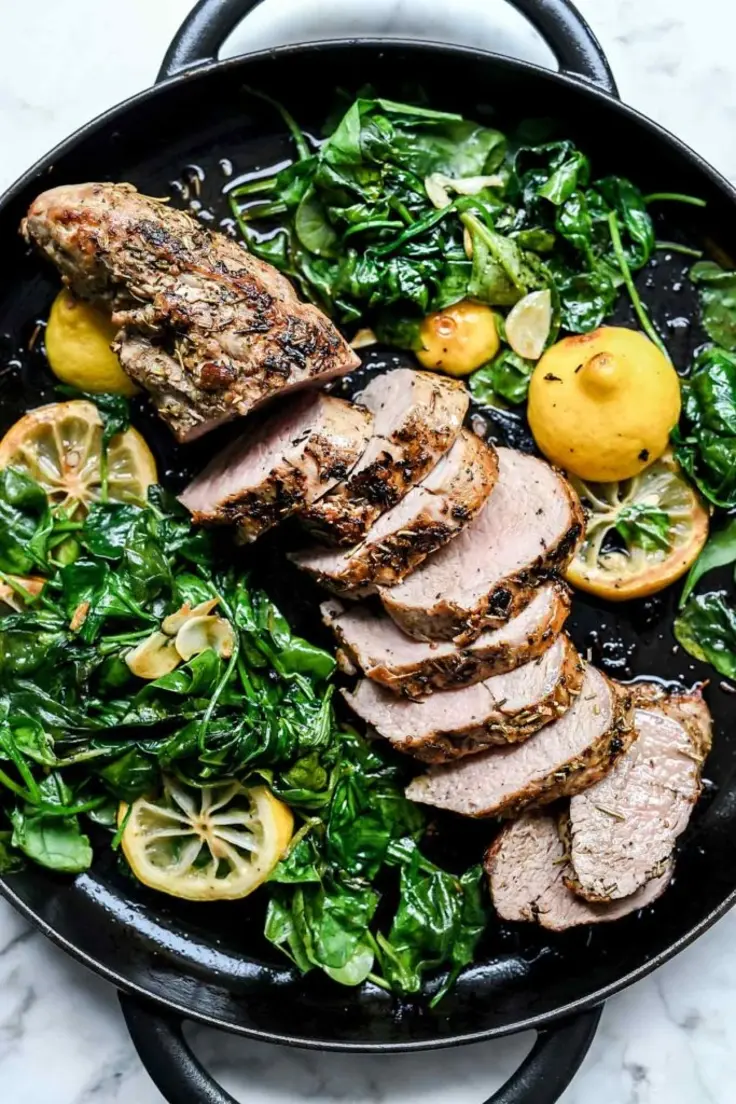 30-Minute Garlic & Herb Pork Tenderloin Recipe by Foodie Crush 