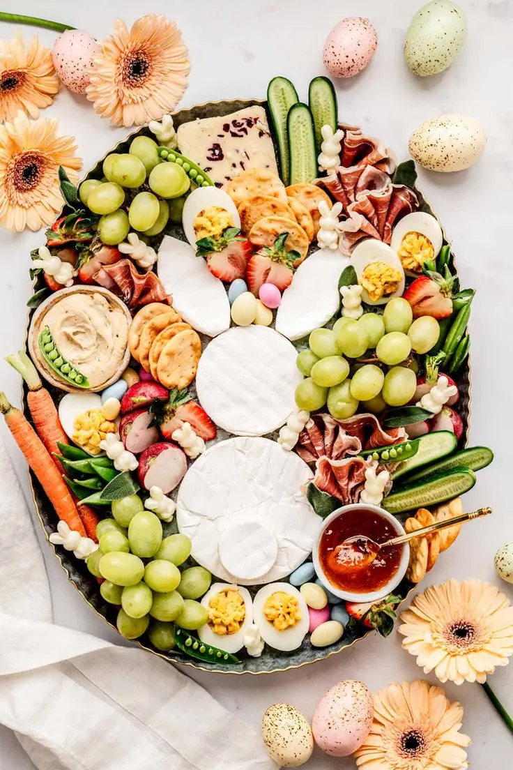 Easter Bunny Charcuterie Board 