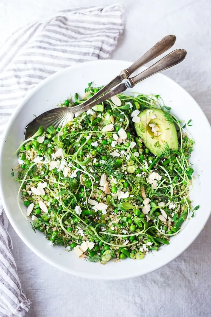 Quinoa Asparagus Salad (aka Spring Tabouli) Recipe by Feasting At Home
