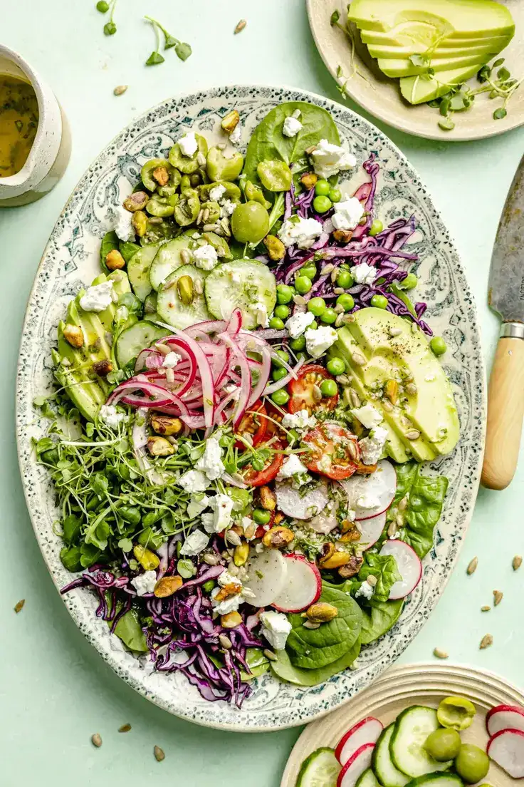 Everything Spring Green Salad Recipe by Ambitious Kitchen
