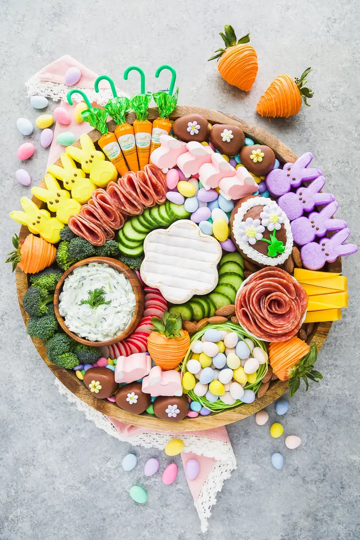 Spring Charcuterie Board Recipe by A Pumpkin And A Princess
