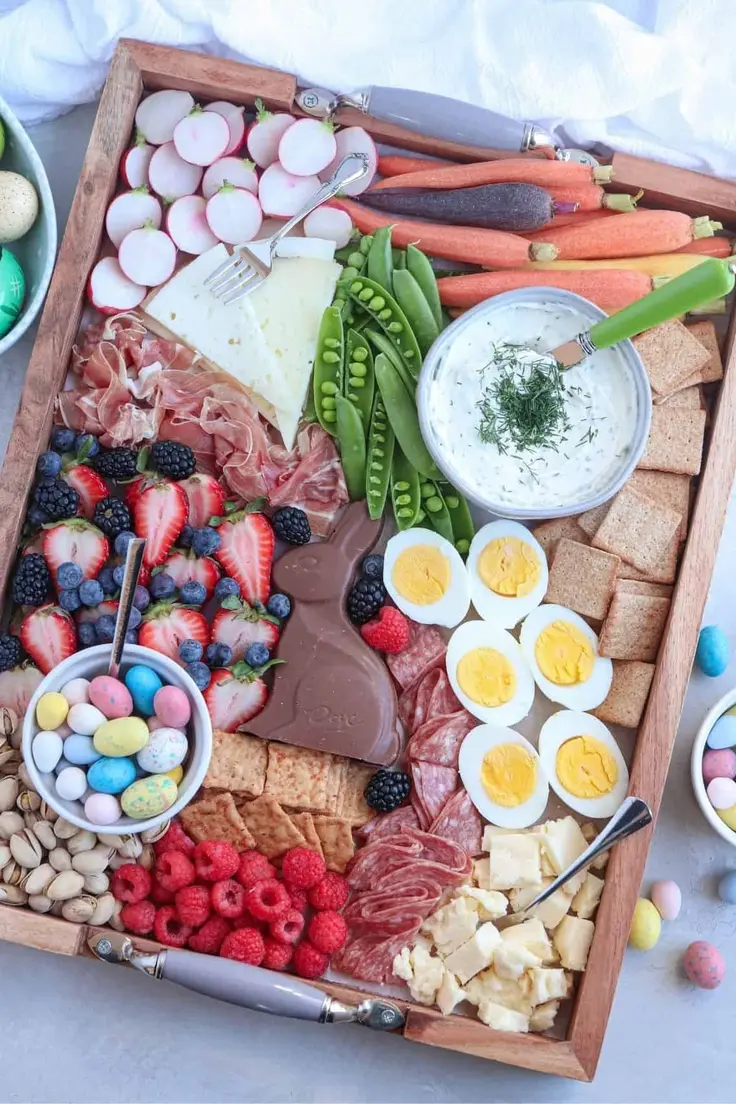 Easter Charcuterie Board Recipe by Wholly Tasteful
