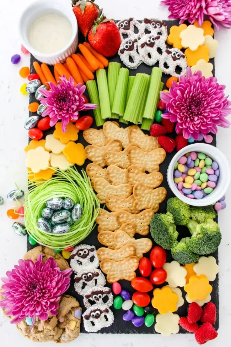 Fun Easter Charcuterie Board  Recipe by Inspiration For Moms  