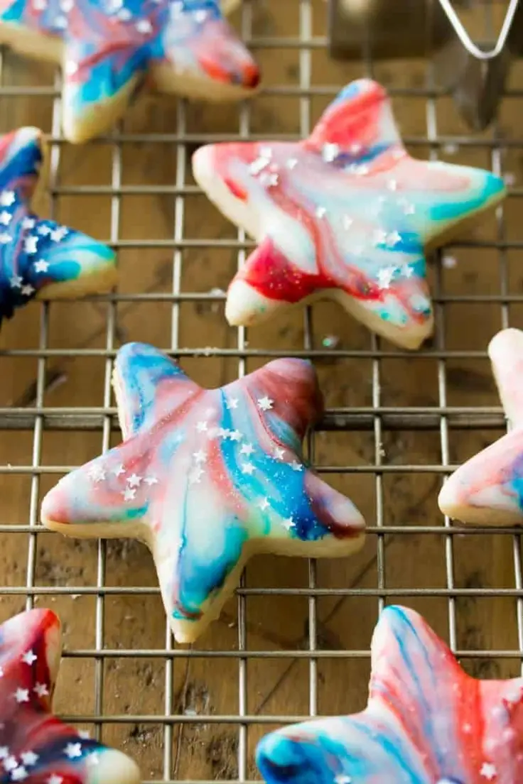 Star-Spangled Cookies Recipe by Sugar Spun Run