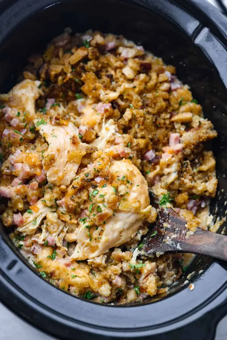 Slow Cooker Chicken Cordon Bleu Recipe by The Recipe Critic
