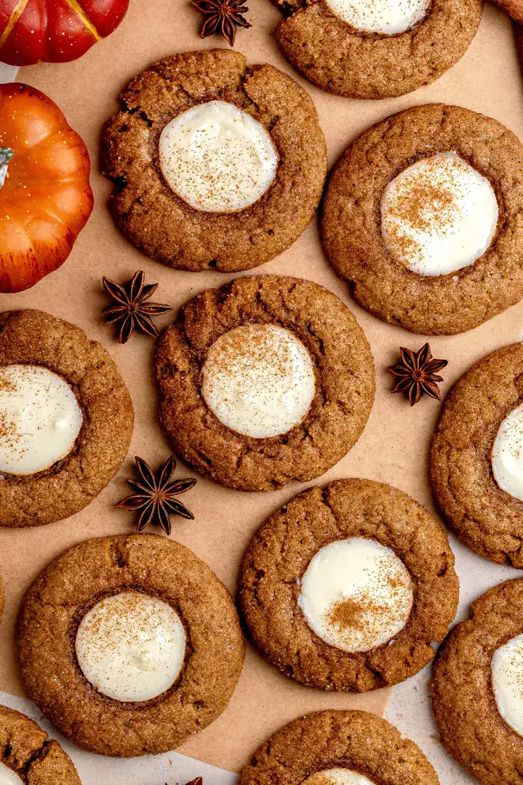 Pumpkin Cheesecake Cookies Recipe by Julie Marie Eats