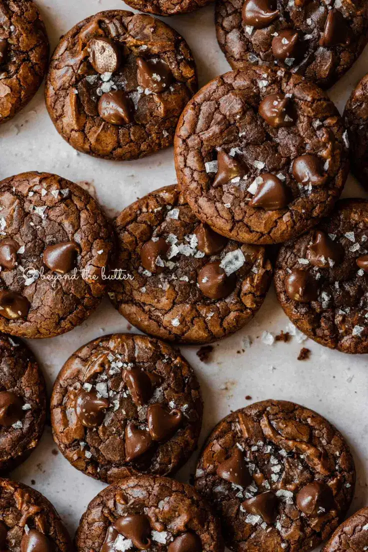 Salted Brownie Cookies 