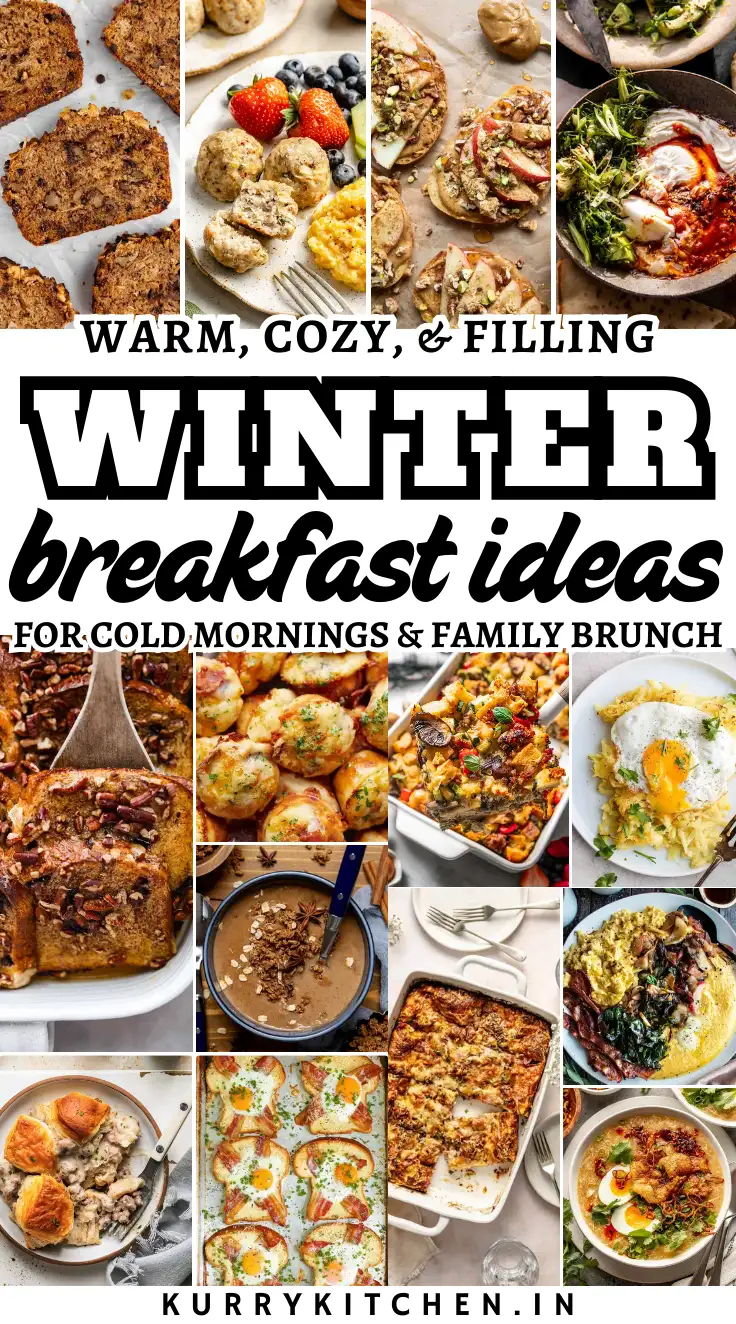 Save the pin for Winter Breakfast Recipes for later on pinterest!