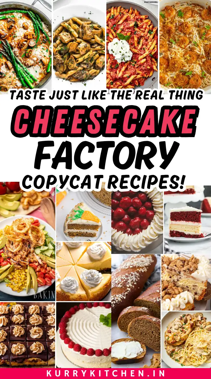 Pinterest Image for Best Cheesecake Factory Copycat Recipes