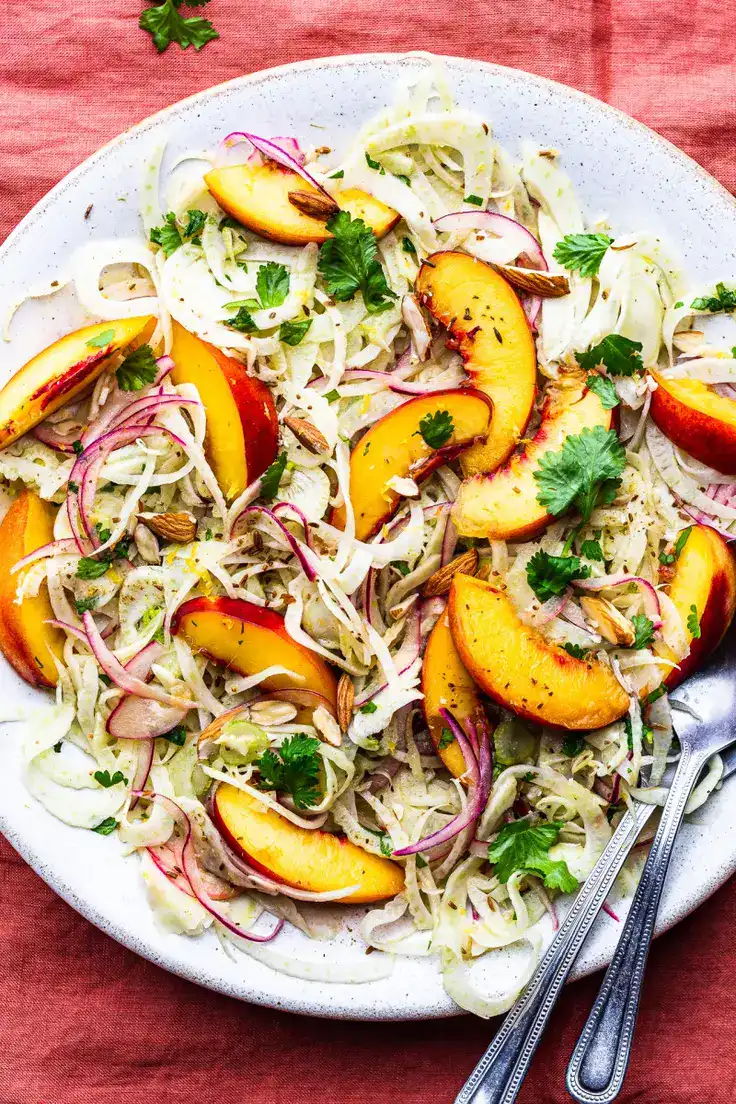 Nectarine and Fennel Salad Recipe by Lazy Cat Kitchen