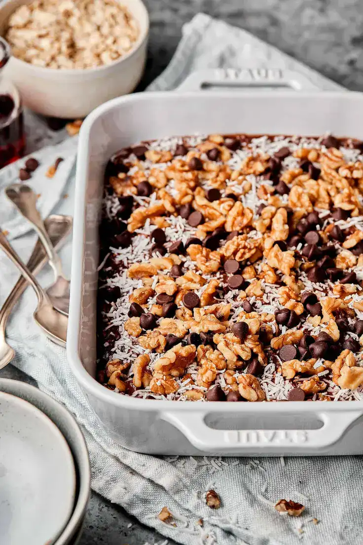 German Chocolate Cake Overnight Oats Recipe by Kale Junkie