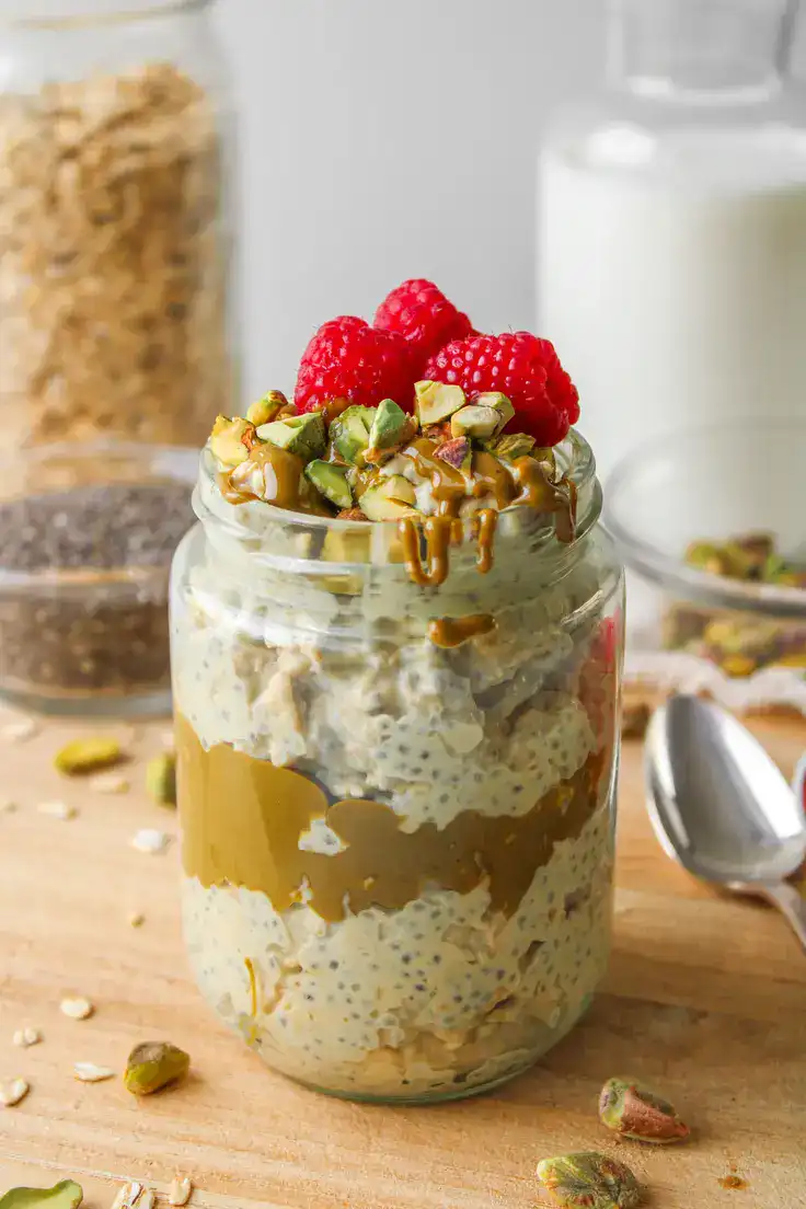 Pistachio Overnight Oats Recipe by All Nutrition Kitchen