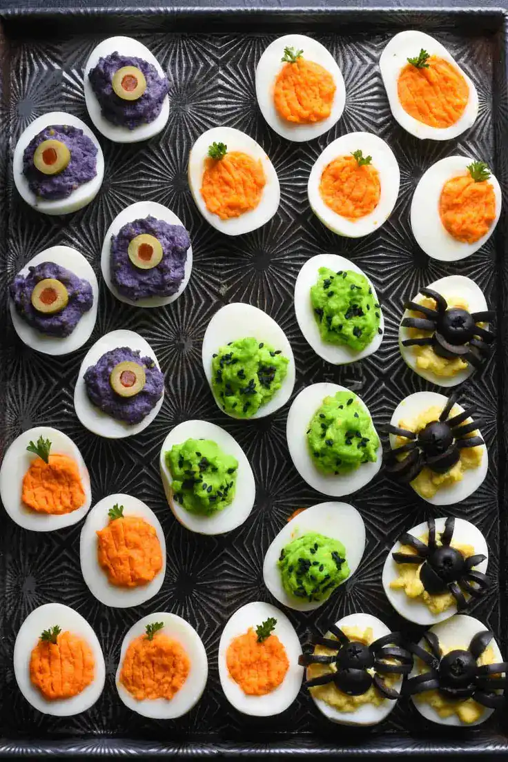 3. Halloween Deviled Eggs Recipe by Foxes Love Lemons
