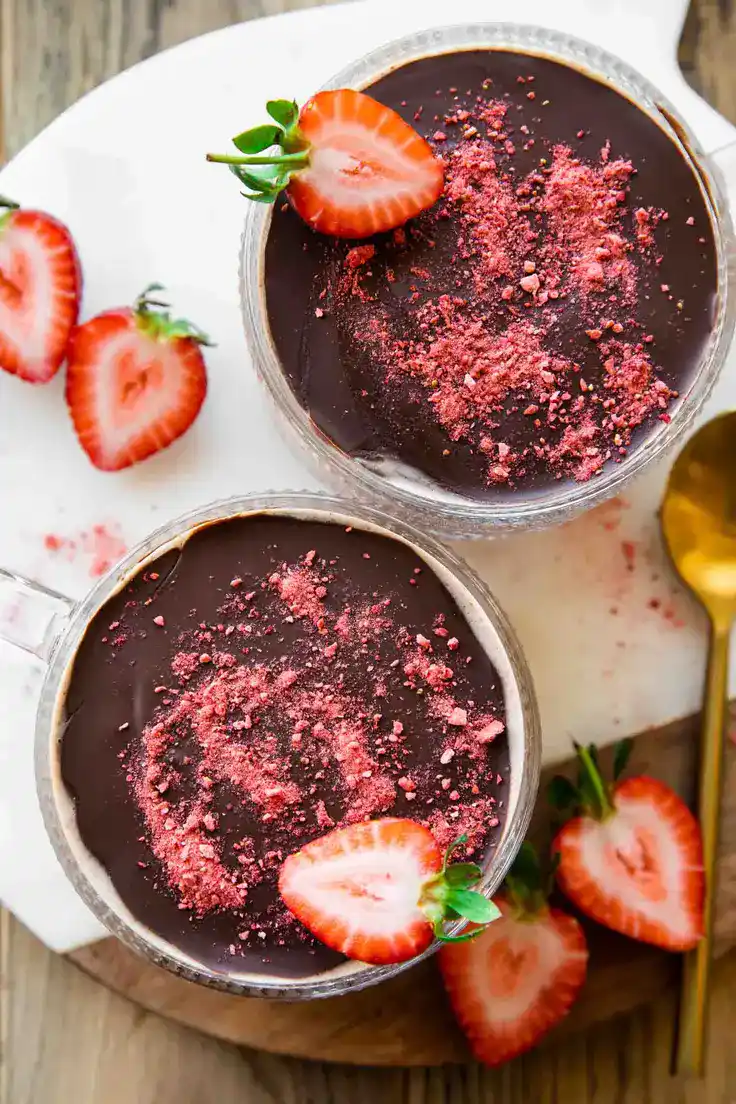 Chocolate Covered Strawberry Overnight Oats Recipe by Jar of Lemons