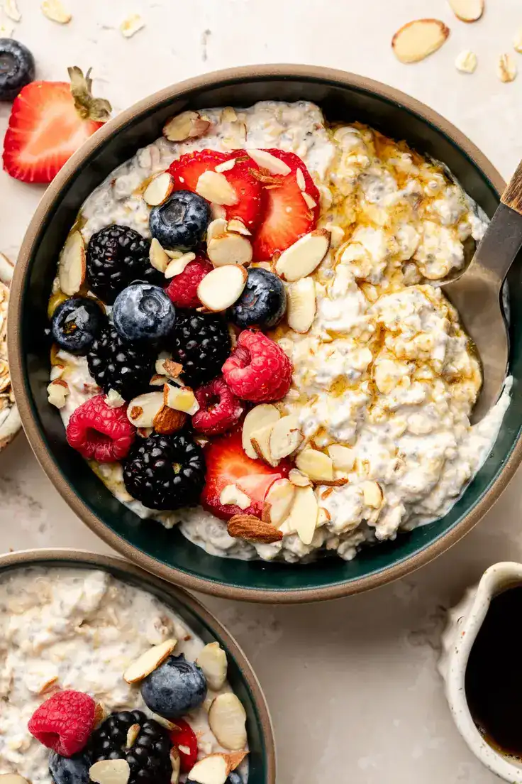 Cottage Cheese Overnight Oats Recipe by All the Healthy Things