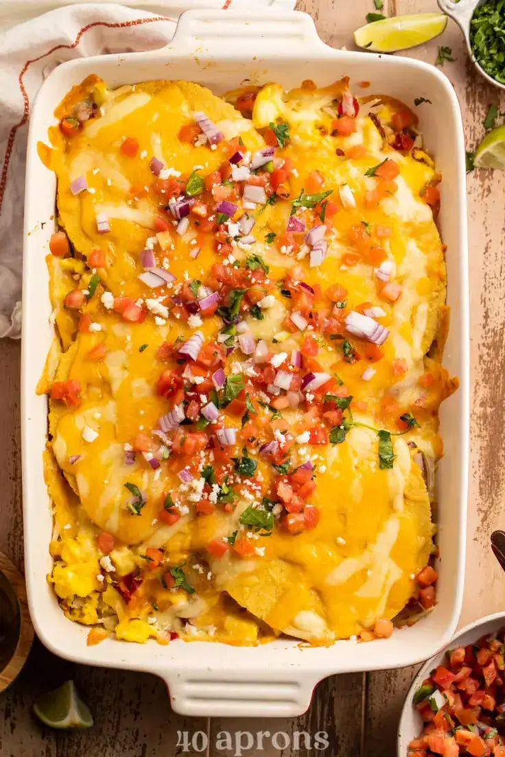 Breakfast Taco Casserole Recipe by 40 Aprons