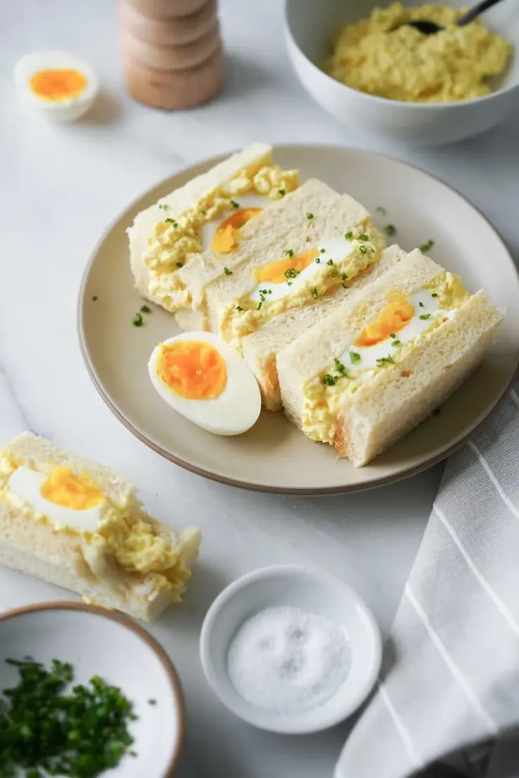 Japanese Egg Sandwich Recipe (Tamago Sando) Recipe by Hungry Huy
