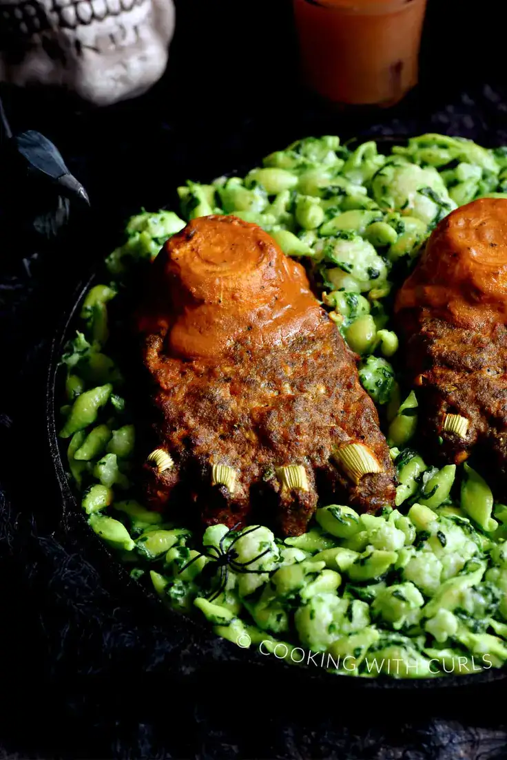 Halloween Feet Loaf Recipe by Cooking with Curls
