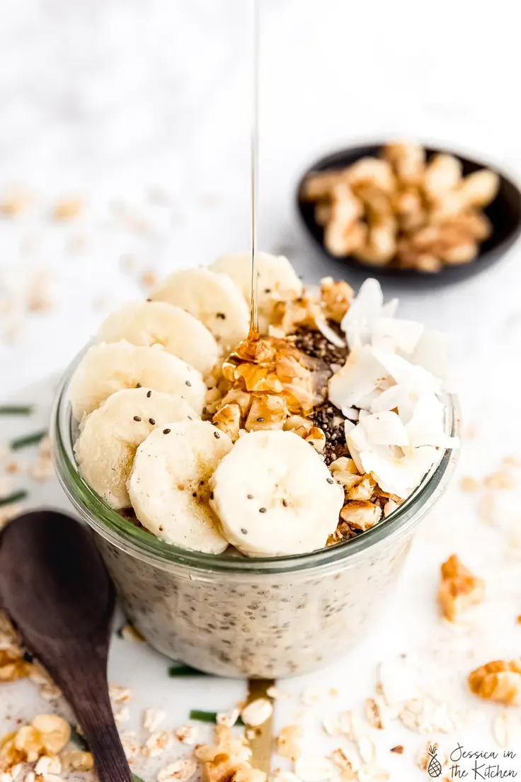 Banana Bread Overnight Oats Recipe by Jessica in the Kitchen