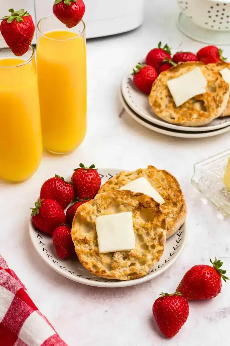 Air Fryer English Muffins Recipe by Air Frying Foodie
