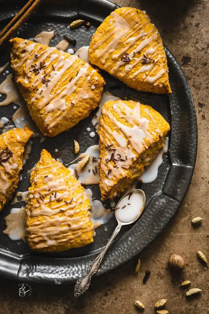 Pumpkin Scones Air Fryer (2 ways!) Recipe by J Cooking Odyssey
