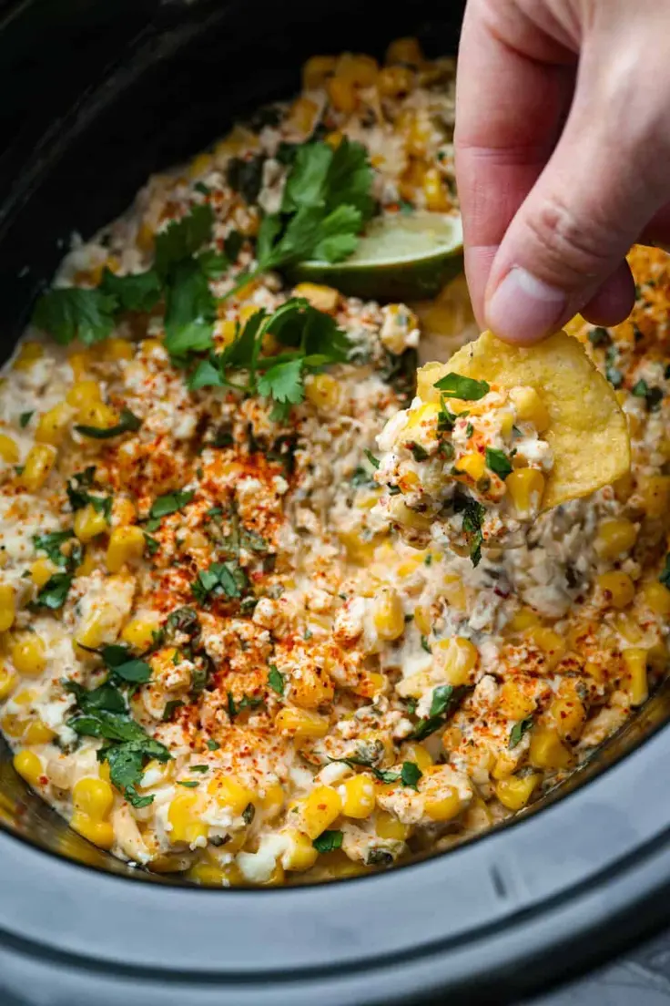 Crockpot Mexican Street Corn Dip Recipe by The Recipe Critic
