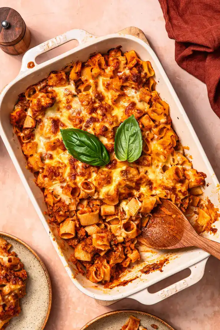Hidden Veggie Beef Mince Pasta Bake Recipe by Our Nourishing Table