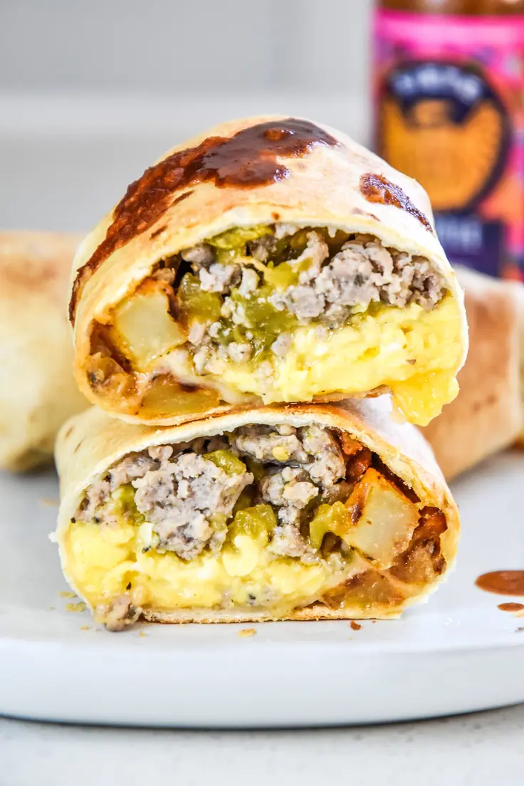 Crispy Air Fryer Breakfast Burritos Recipe by Project Meal Plan
