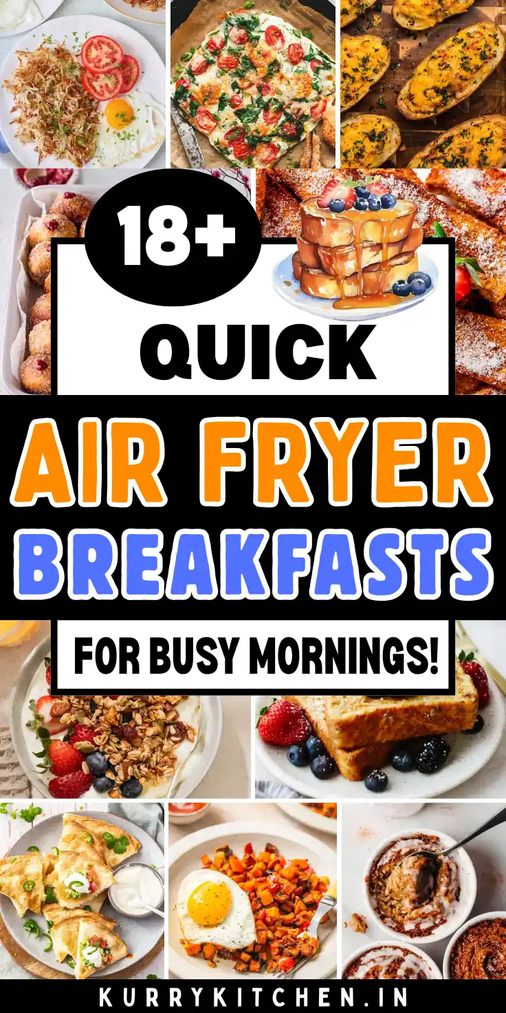 Pin for Quick Air Fryer Breakfast Recipes.