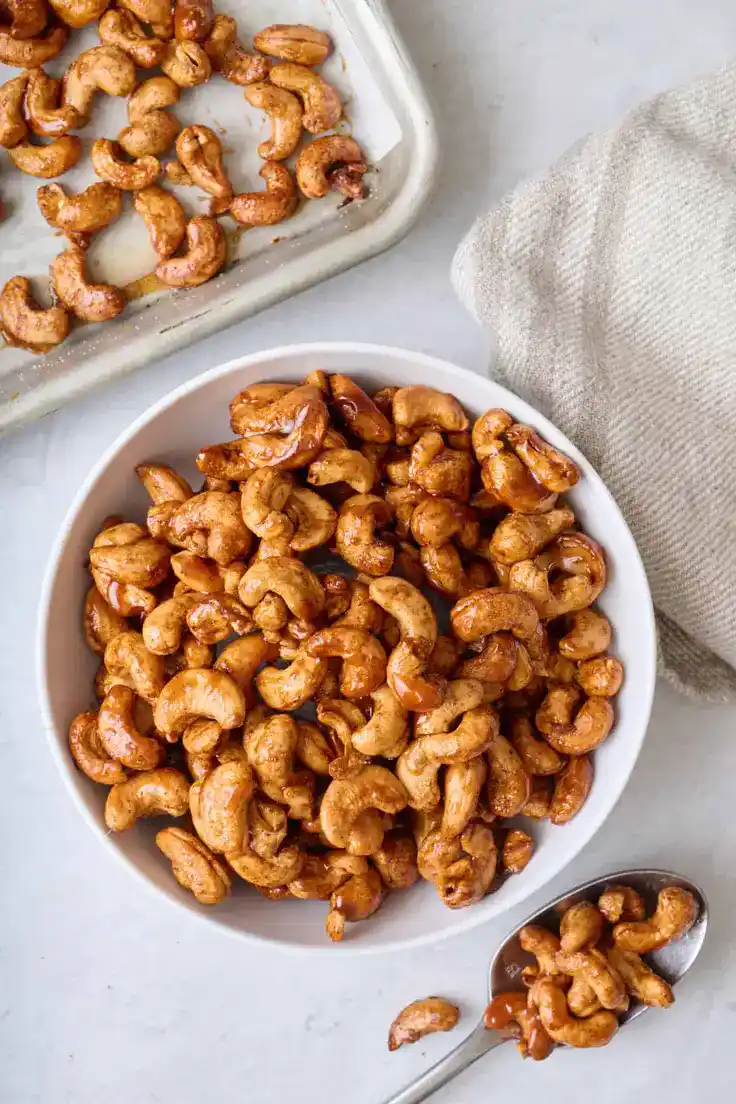 Honey Roasted Cashews Recipe by Feel Good Foodie
