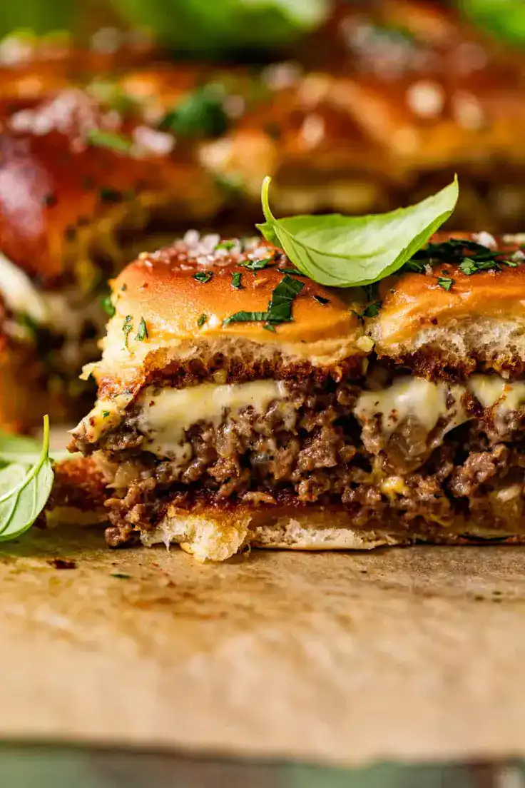 Philly Cheesesteak Sliders Recipe by Britney Breaks Bread
