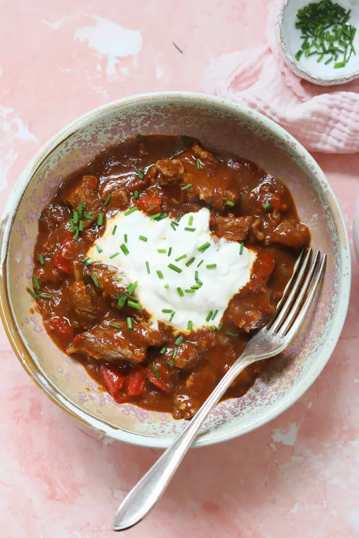 Slow Cooker Beef Goulash Recipe by The Gluten Free Blogger
