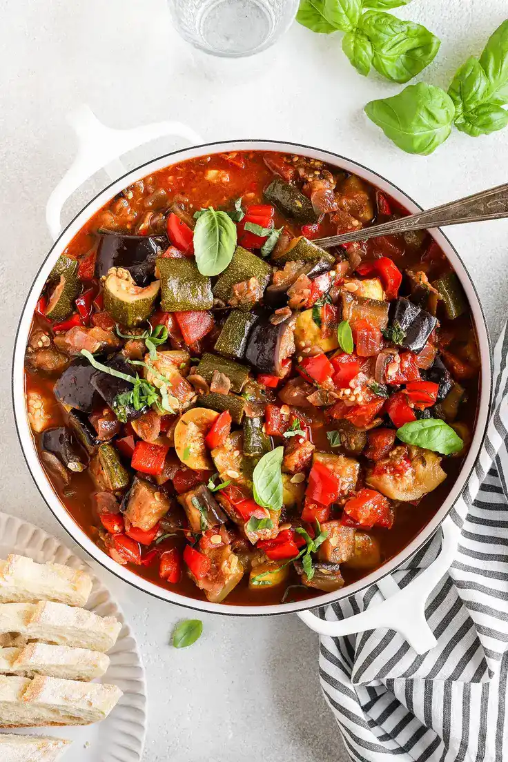 Slow Cooker Ratatouille (French Vegetable Stew) Recipe by Real Food Whole Life