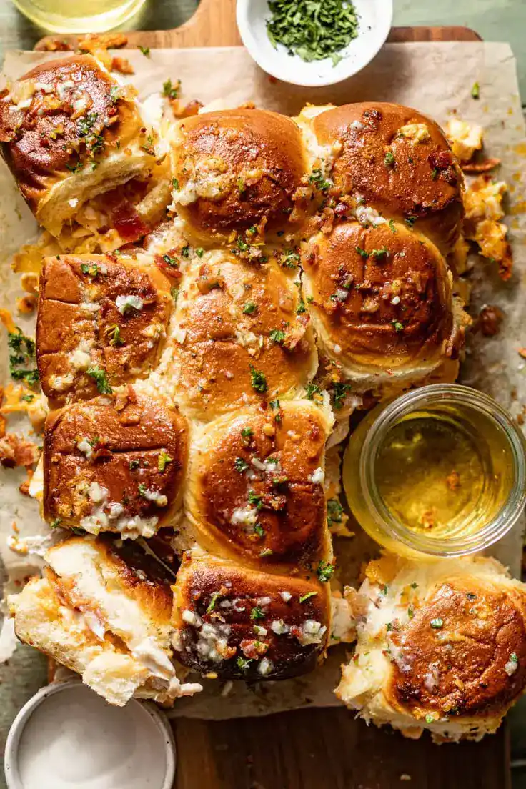 Bacon Ranch Sliders Recipe by Britney Breaks Bread
