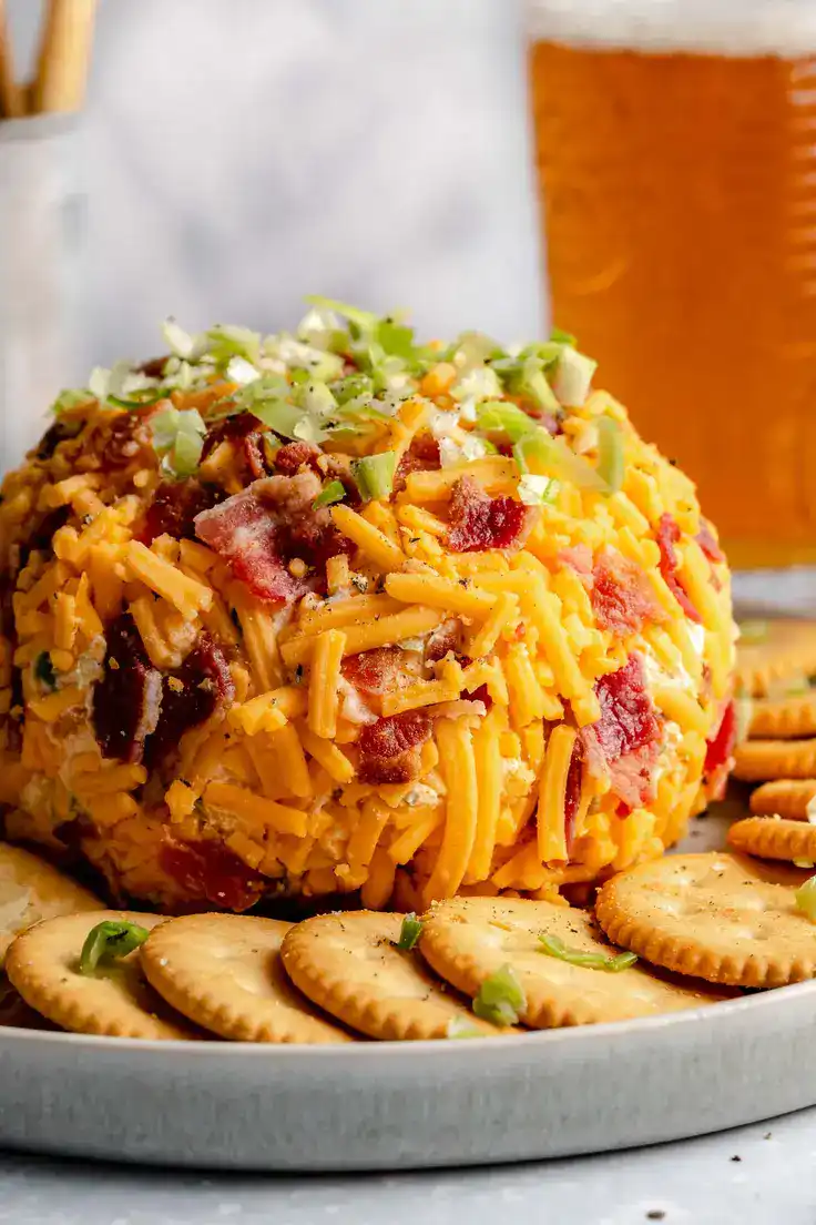 Cheddar Bacon Cheese Ball Recipe by Plays Well With Butter
