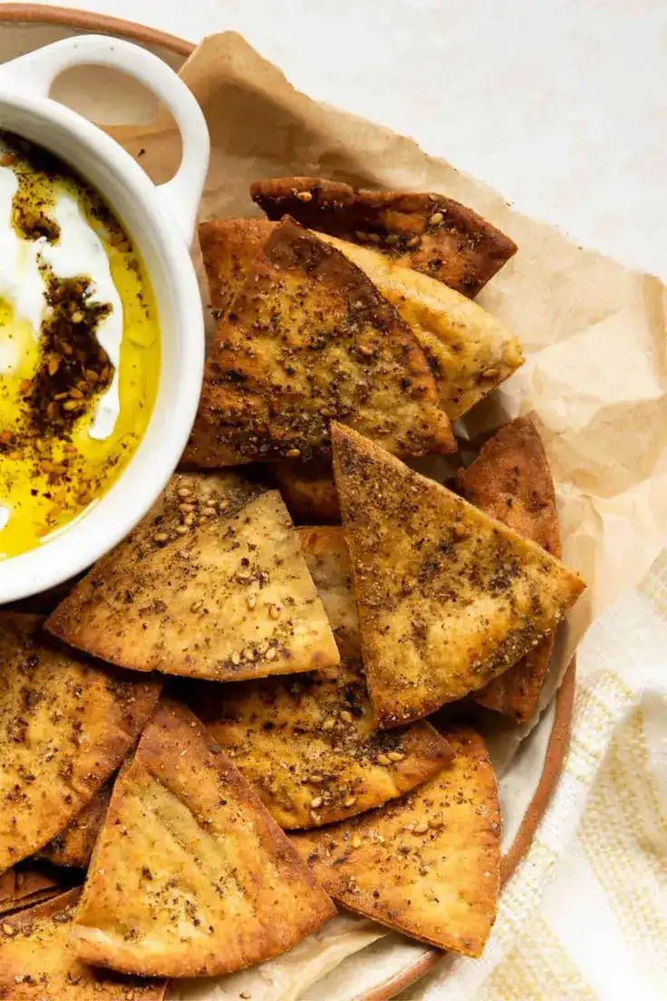 Air Fryer Pita Chips Recipe by Healthful Blondie
