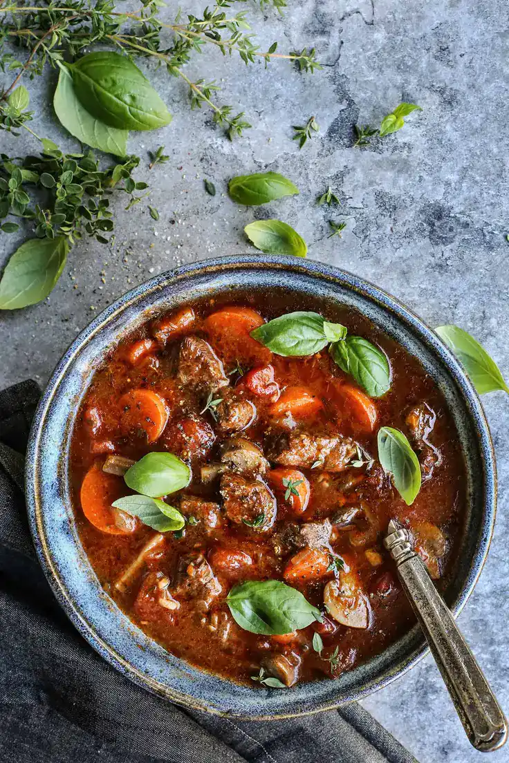 Crockpot Italian Beef Stew Recipe by A Farmgirl’s Dabbles
