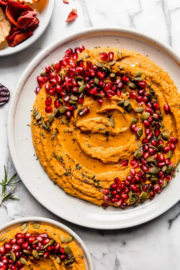 Creamy Pumpkin Hummus Recipe by Plays Well With Butter