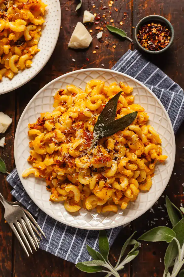 Pan Fried Butternut Squash Pasta Recipe by The Live In Kitchen
