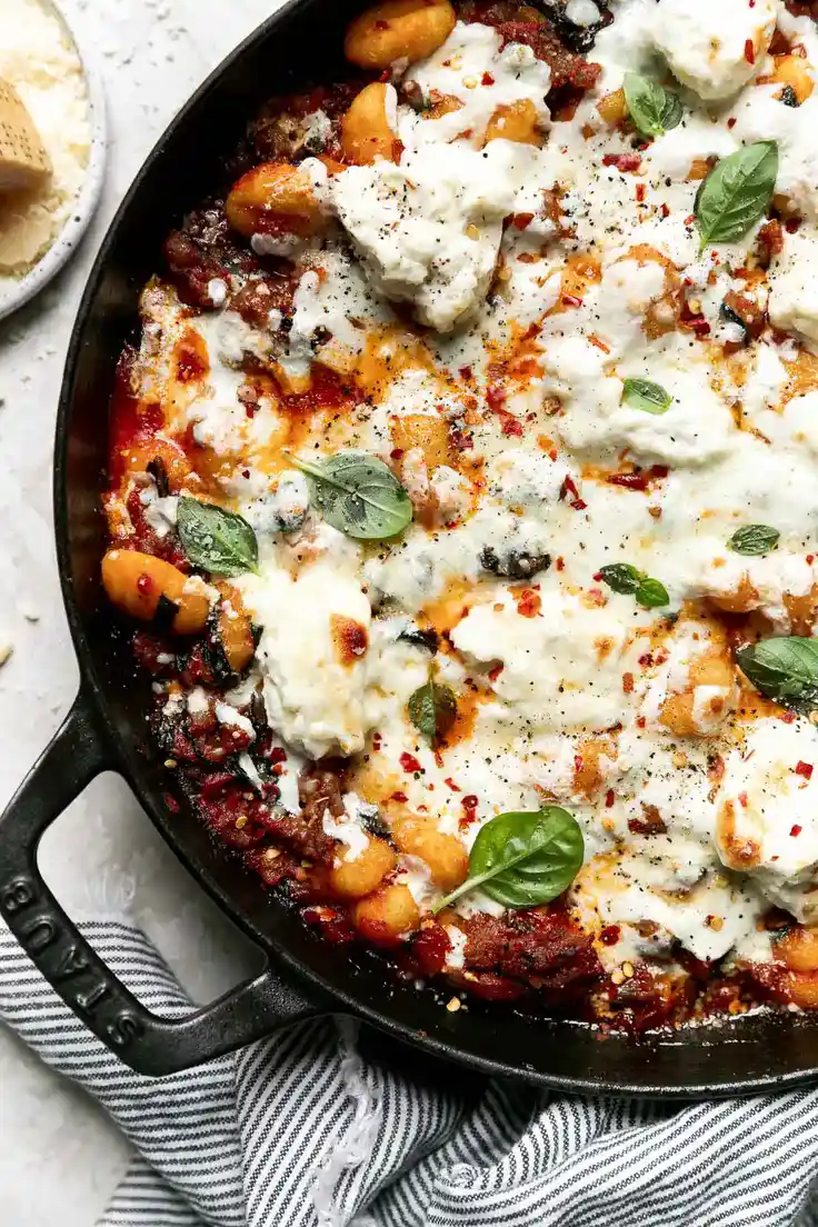 Baked Gnocchi with Sausage & Kale Recipe by Plays Well With Butter