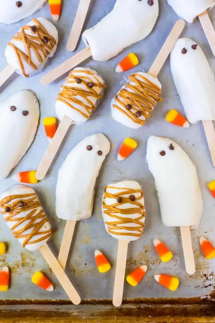 Halloween Banana Popsicles Recipe by Well Plated
