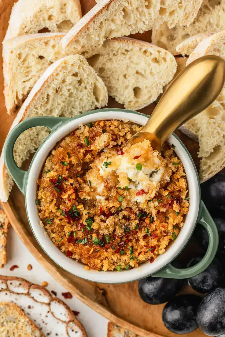 Crispy Baked Boursin Cheese Recipe by Sunday Table