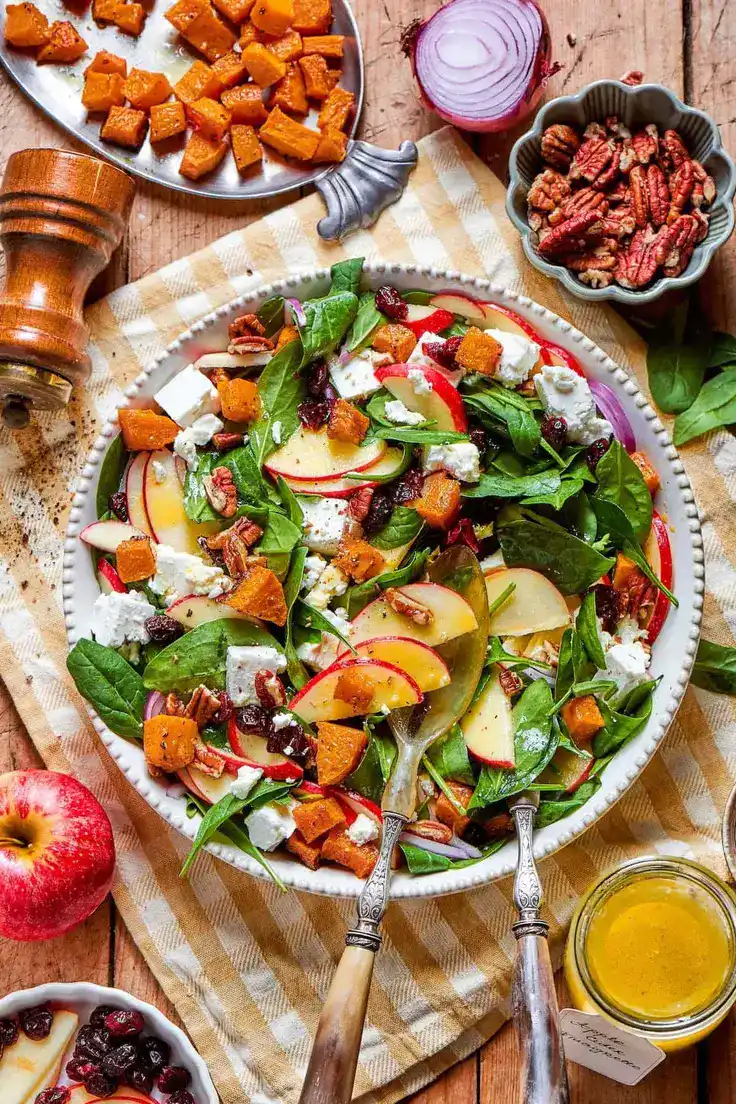 Fall Harvest Salad Recipe by A Farmgirl’s Dabbles

