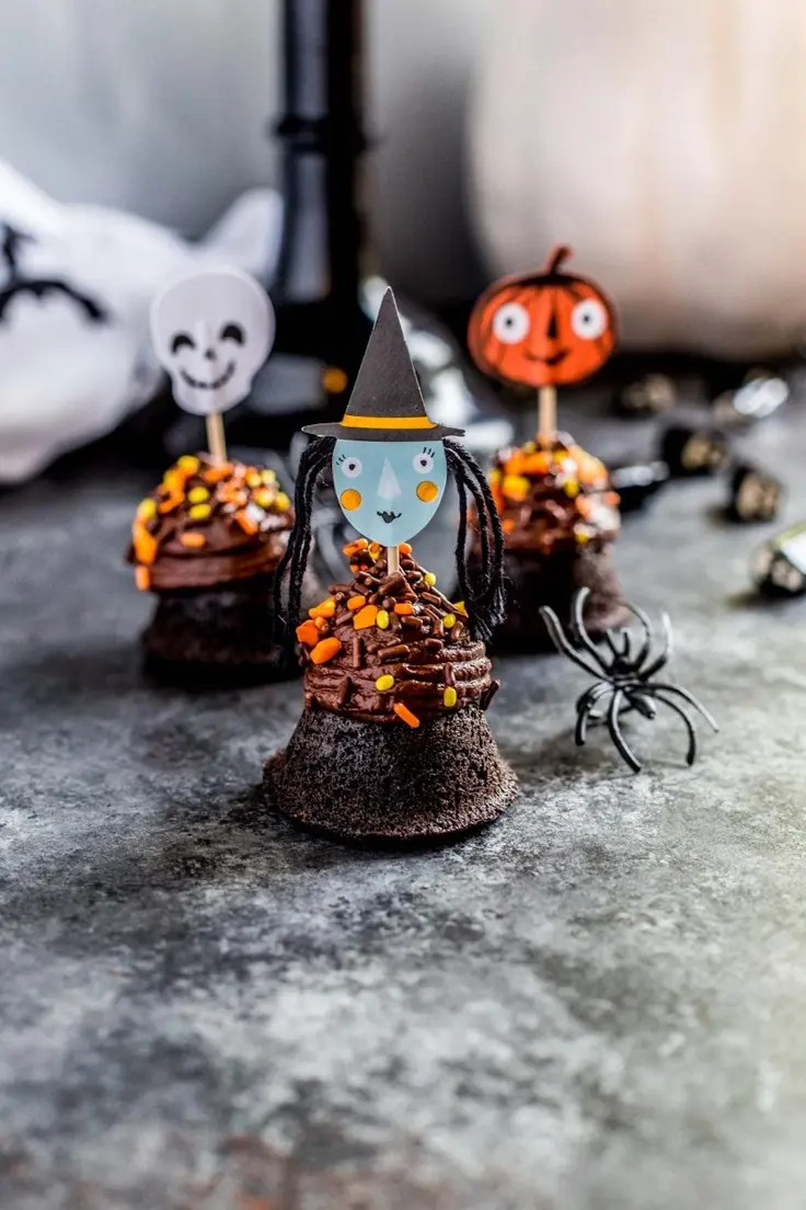 Halloween Mini Brownie Bites Recipe by Confetti and Bliss
