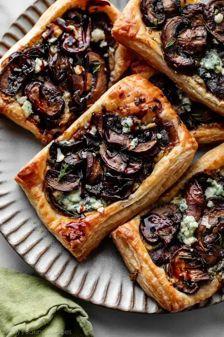 Mushroom Puff Pastry Tarts Recipe by Sally’s Baking Addiction