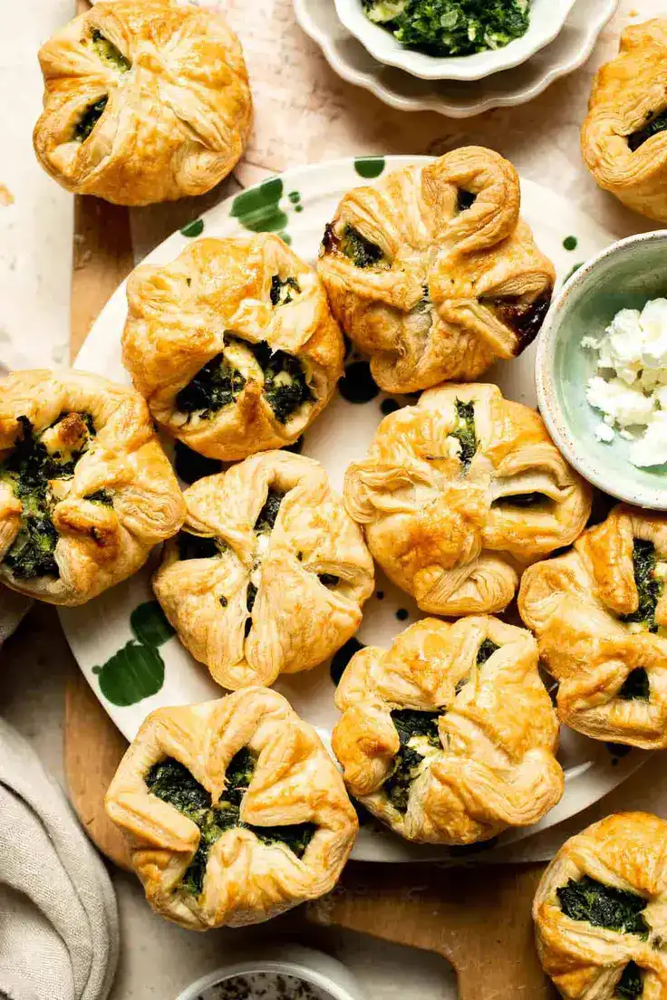 Spinach Puff Pastry Bites Recipe by Ahead of Thyme