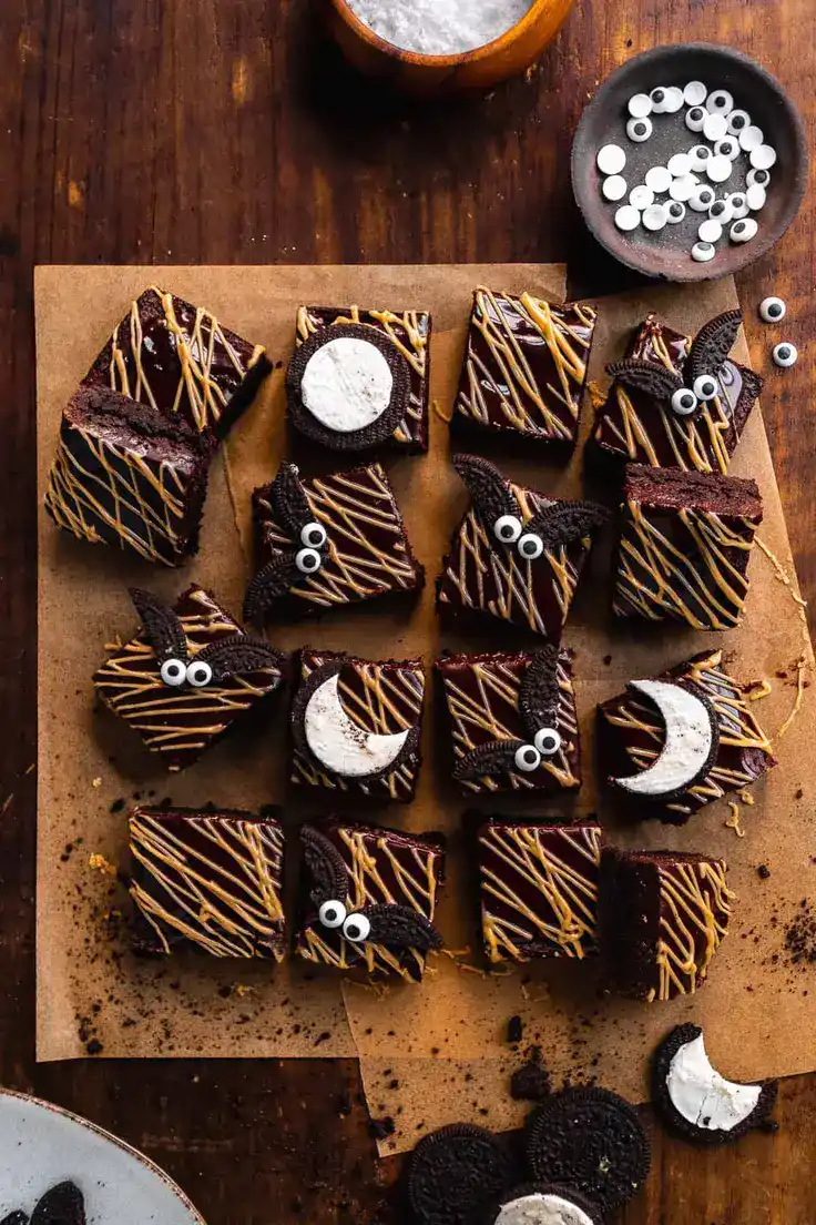 Gluten Free Bat Brownies Recipe by The Fit Peach
