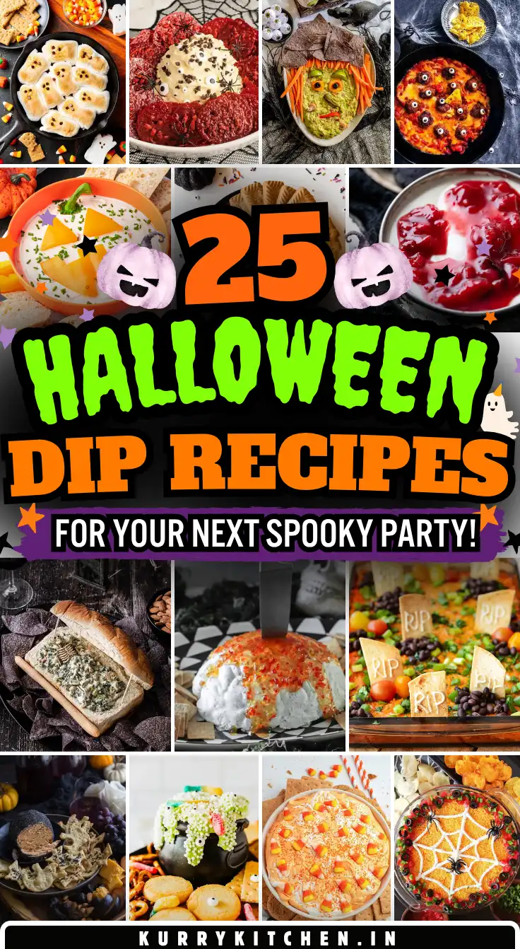 Save this image for later to explore the Best Halloween Dip Recipes!